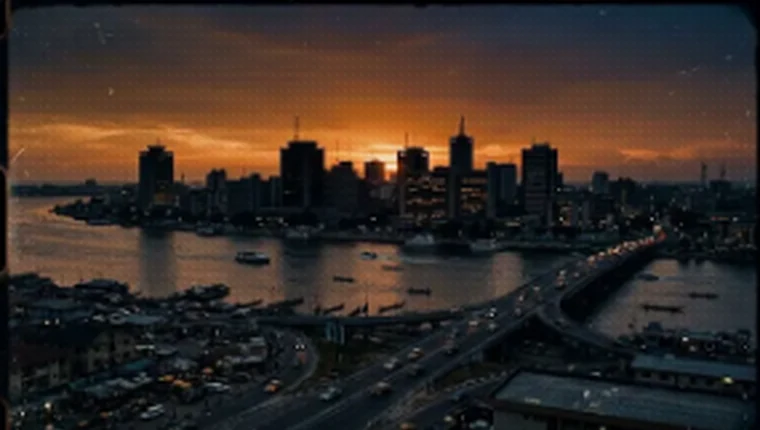 Cinematic generated city scene from a RenderMotif production concept