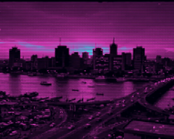 Retro futurist visual style